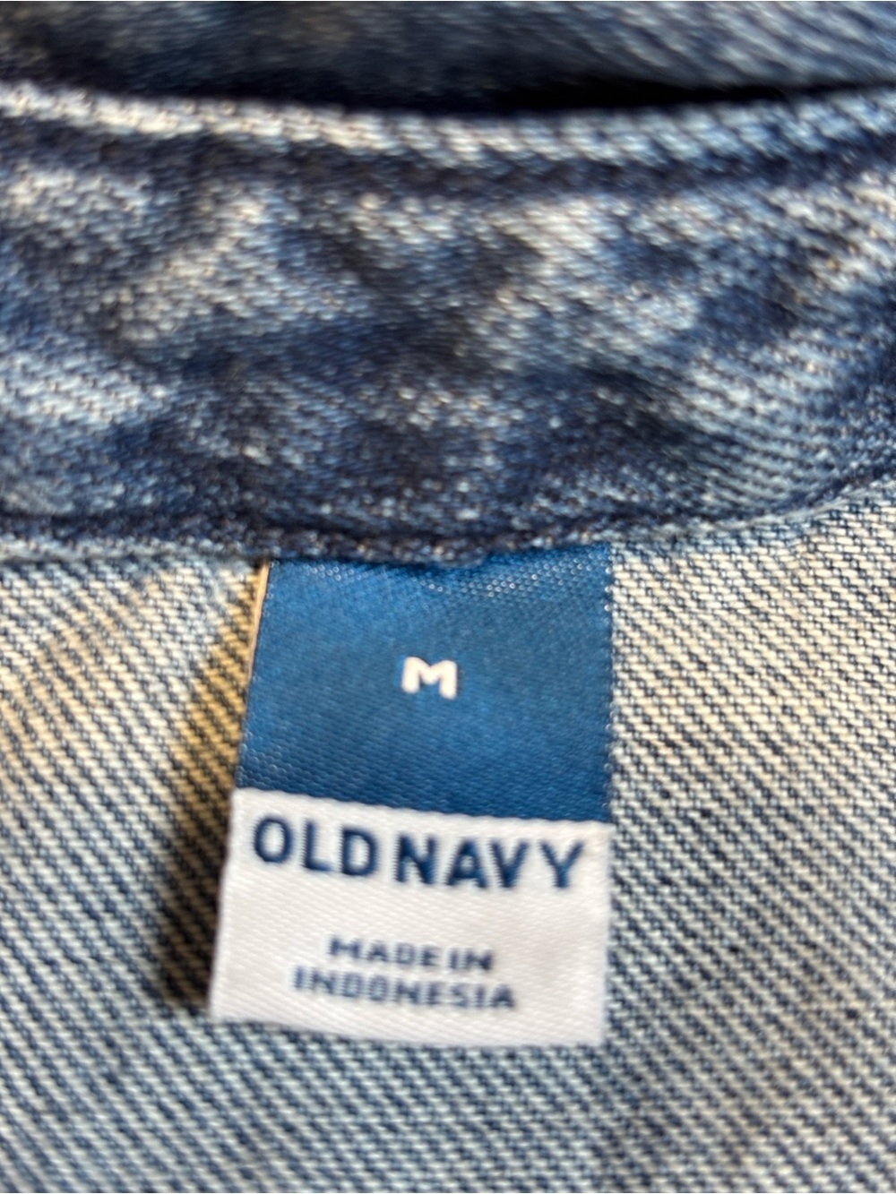 Old Navy Denim Utility Jean Jumpsuit Long Sleeve Medium Wash Size M EUC - Picture 2 of 12